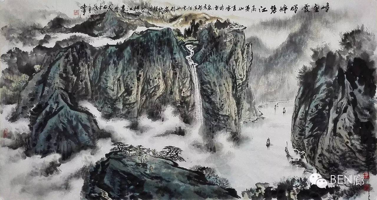 。。。。。。随心而往·道法自然【邀请函】——《对话水墨》谢峥嵘山水画作品展