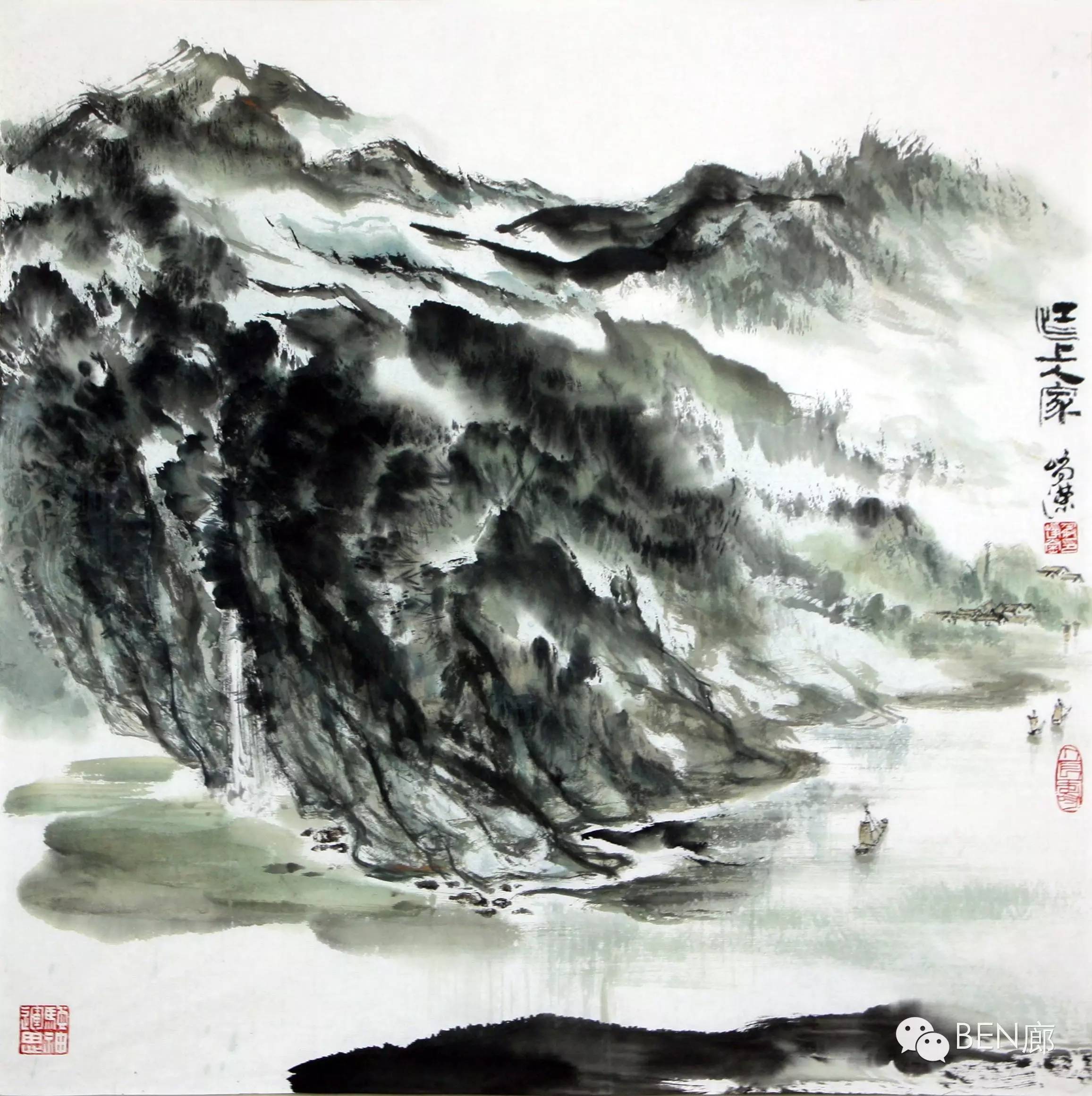。。。。。。随心而往·道法自然【邀请函】——《对话水墨》谢峥嵘山水画作品展